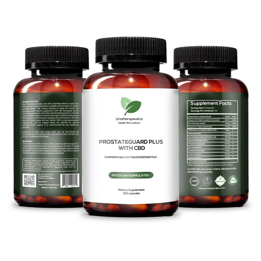 PROSTATEGUARD PLUS™ WITH CBD (Three Pack - 360 Capsules)